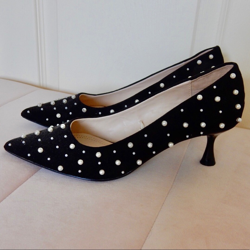 Zara Pearl Heels
